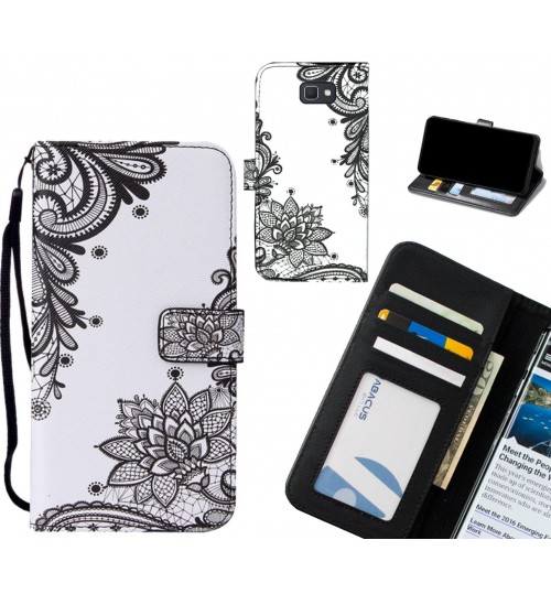 Galaxy J7 Prime case leather wallet case printed ID