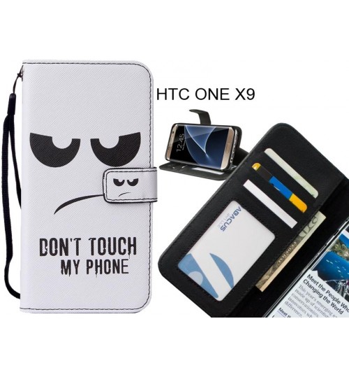 HTC ONE X9 case leather wallet case printed ID