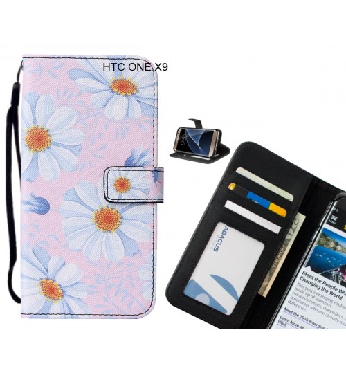 HTC ONE X9 case leather wallet case printed ID