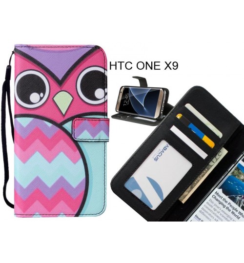 HTC ONE X9 case leather wallet case printed ID