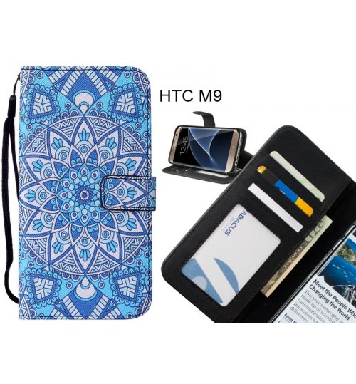 HTC M9 case leather wallet case printed ID