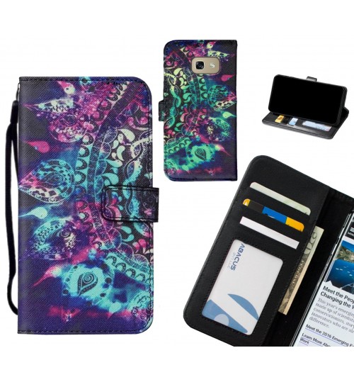 Galaxy A5 2017 case leather wallet case printed ID