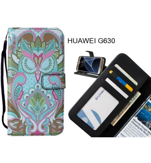 HUAWEI G630 case leather wallet case printed ID