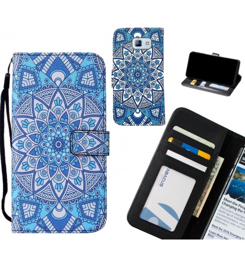 GALAXY A8 2016 case leather wallet case printed ID