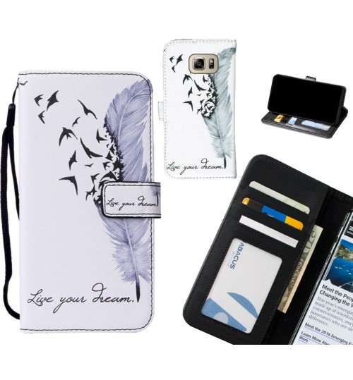 GALAXY NOTE 5 case leather wallet case printed ID