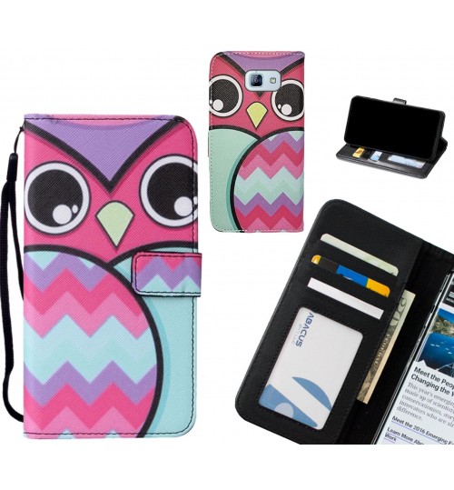 GALAXY A8 2016 case leather wallet case printed ID