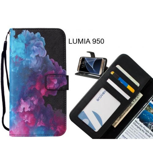 LUMIA 950 case leather wallet case printed ID