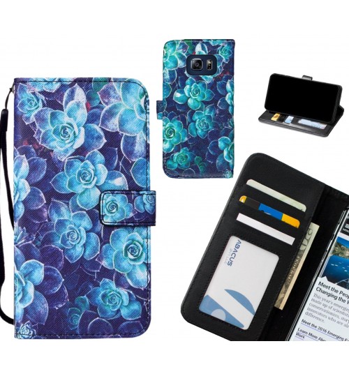 S6 Edge Plus case leather wallet case printed ID