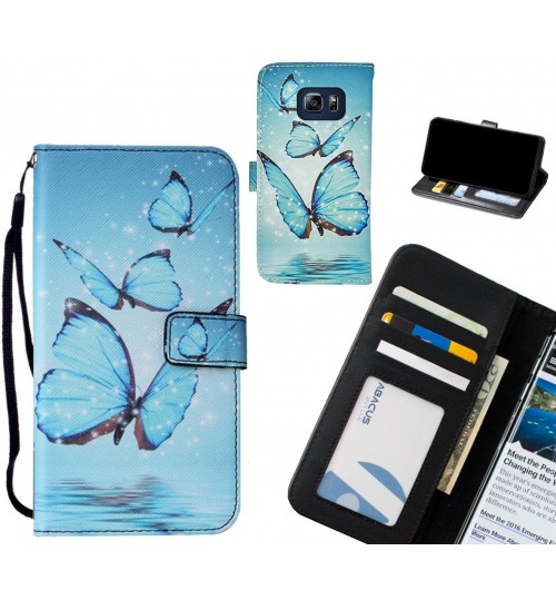 S6 Edge Plus case leather wallet case printed ID