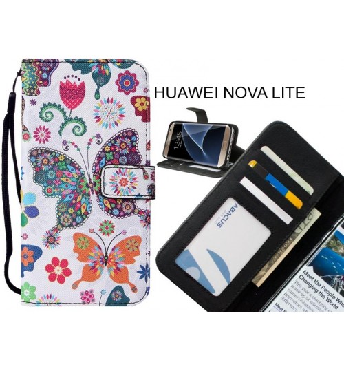 HUAWEI NOVA LITE case leather wallet case printed ID