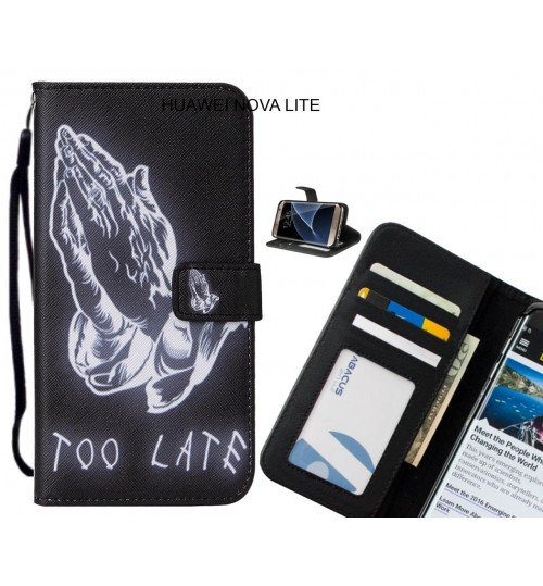 HUAWEI NOVA LITE case leather wallet case printed ID