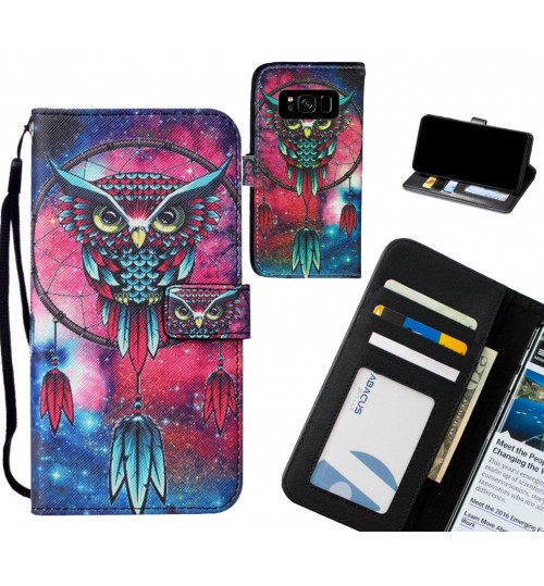 Galaxy S8 case leather wallet case printed ID