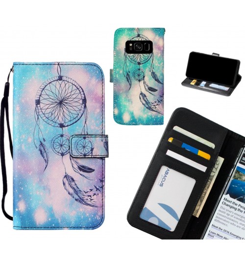 Galaxy S8 case leather wallet case printed ID