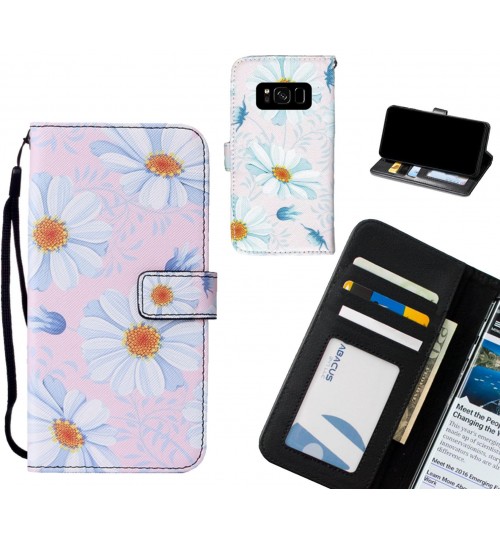 Galaxy S8 case leather wallet case printed ID