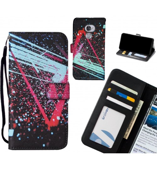 Vodafone V8 case leather wallet case printed ID