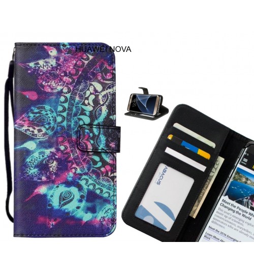 HUAWEI NOVA case leather wallet case printed ID