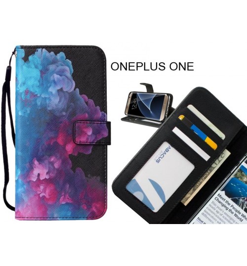 ONEPLUS ONE case leather wallet case printed ID