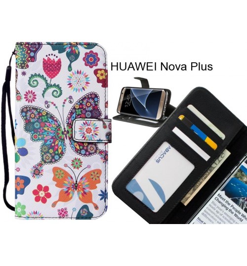 HUAWEI Nova Plus case leather wallet case printed ID