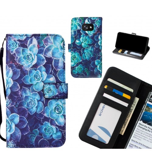 GALAXY A7 2017 case leather wallet case printed ID