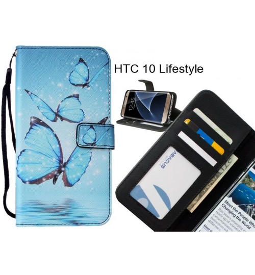 HTC 10 Lifestyle case leather wallet case printed ID