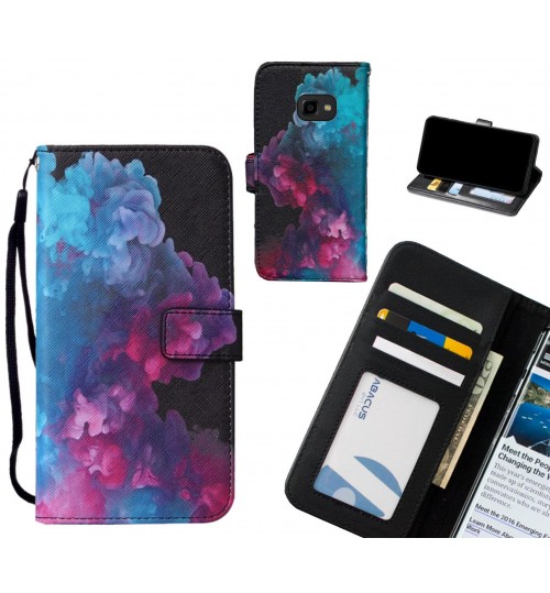 Galaxy Xcover 4 case leather wallet case printed ID
