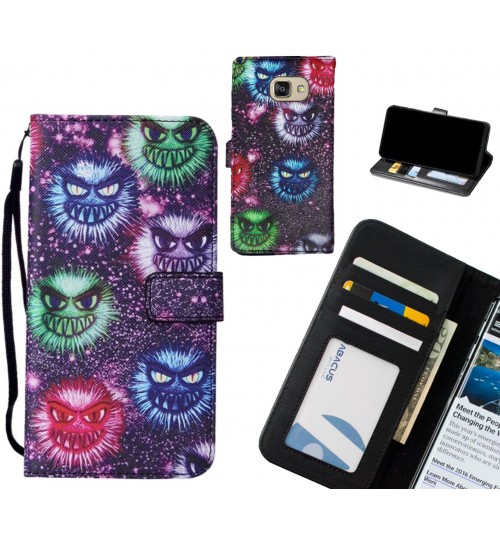 Galaxy A5 2016 case leather wallet case printed ID