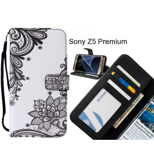 Sony Z5 Premium case leather wallet case printed ID