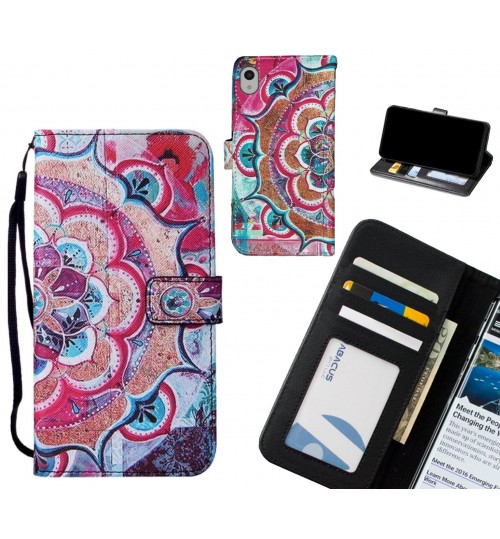 Sony Xperia Z5 case leather wallet case printed ID