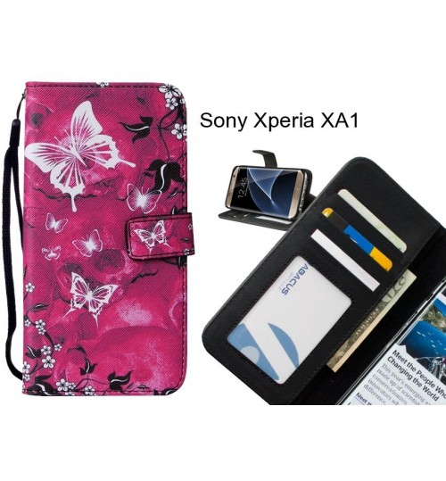 Sony Xperia XA1 case leather wallet case printed ID