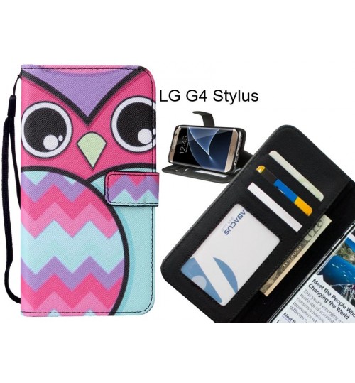 LG G4 Stylus case leather wallet case printed ID