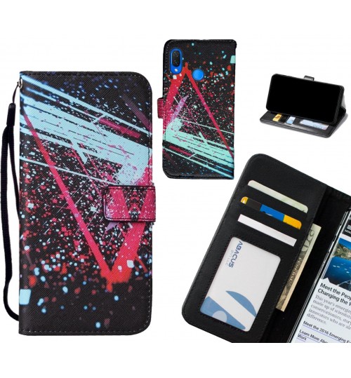 Huawei Nova 3I case leather wallet case printed ID