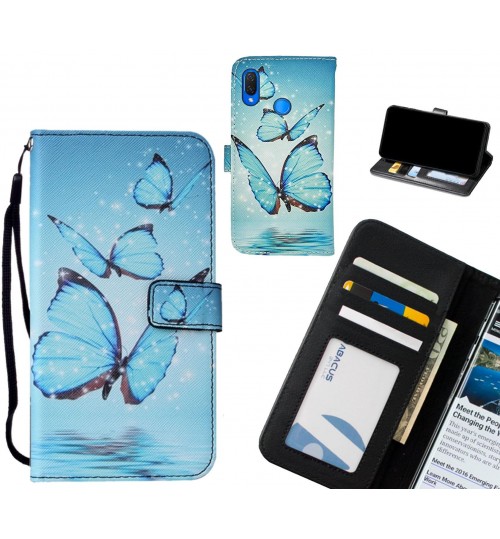 Huawei Nova 3I case leather wallet case printed ID