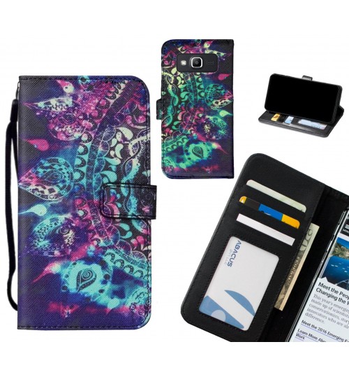 Galaxy J2 Prime case leather wallet case printed ID