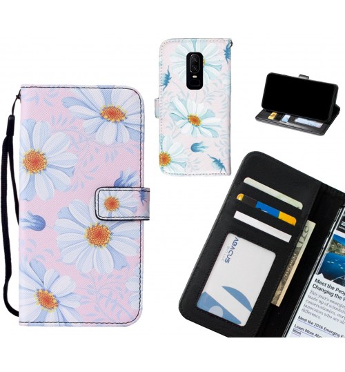 OnePlus 6 case leather wallet case printed ID