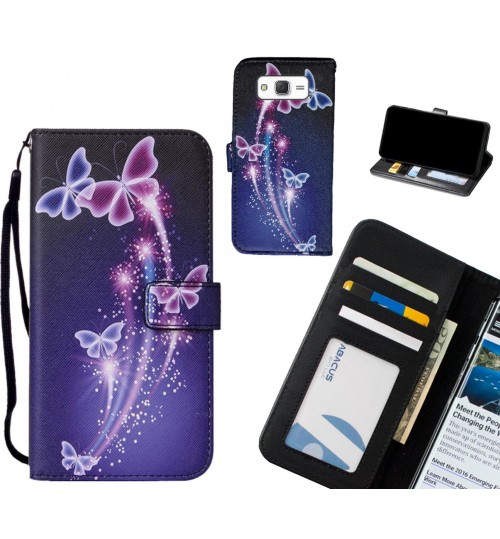 Galaxy J5 case leather wallet case printed ID