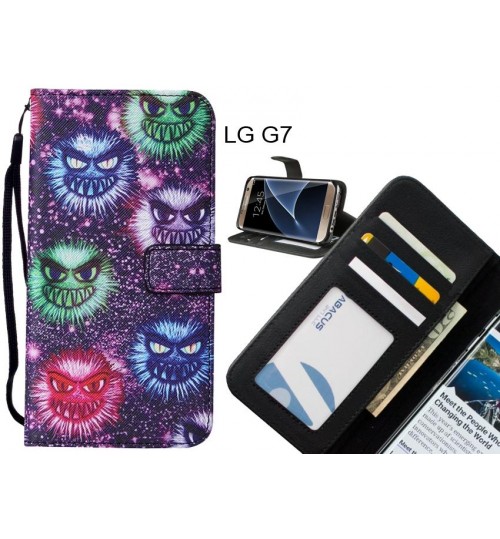 LG G7 case leather wallet case printed ID