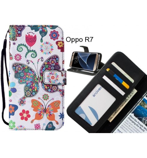 Oppo R7 case leather wallet case printed ID