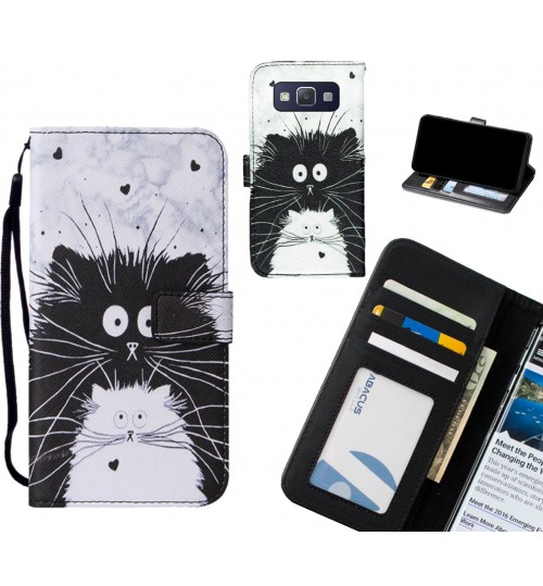 Galaxy A5 case leather wallet case printed ID