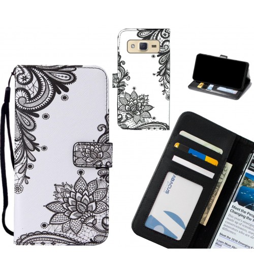 Galaxy J2 case leather wallet case printed ID