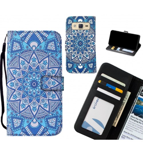 Galaxy J2 case leather wallet case printed ID