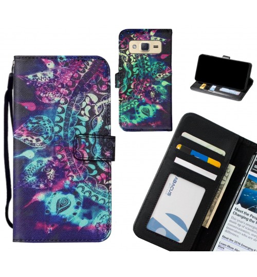 Galaxy J2 case leather wallet case printed ID