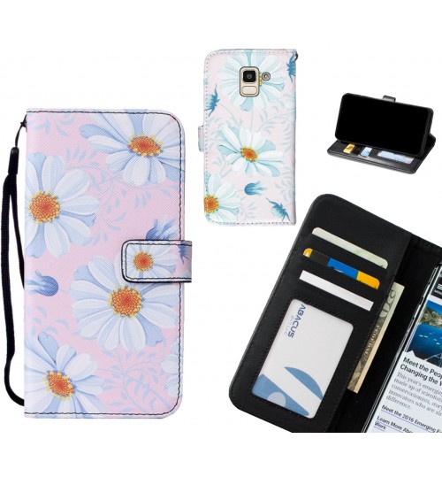 Galaxy J6 case leather wallet case printed ID