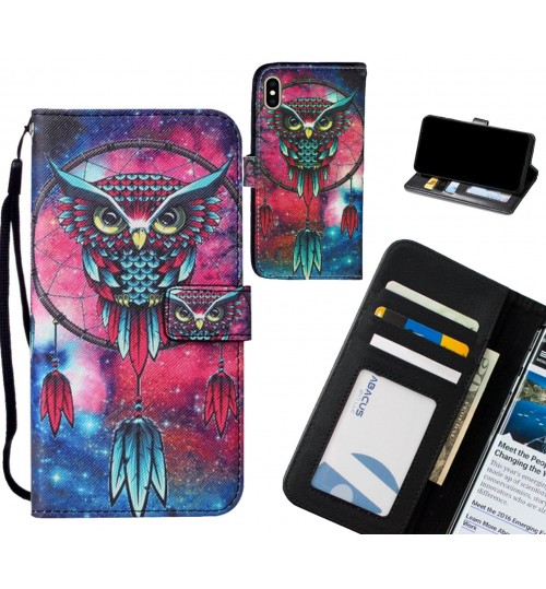 iPhone XS Max case leather wallet case printed ID