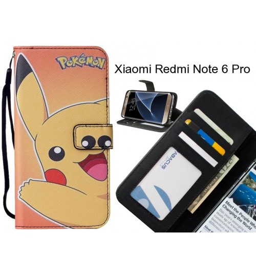 Xiaomi Redmi Note 6 Pro case leather wallet case printed ID