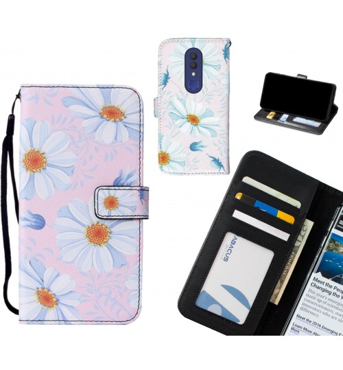 Alcatel 1x case leather wallet case printed ID