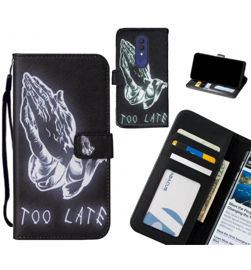 Alcatel 1x case leather wallet case printed ID