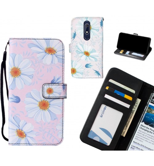 Nokia 5.1 case leather wallet case printed ID