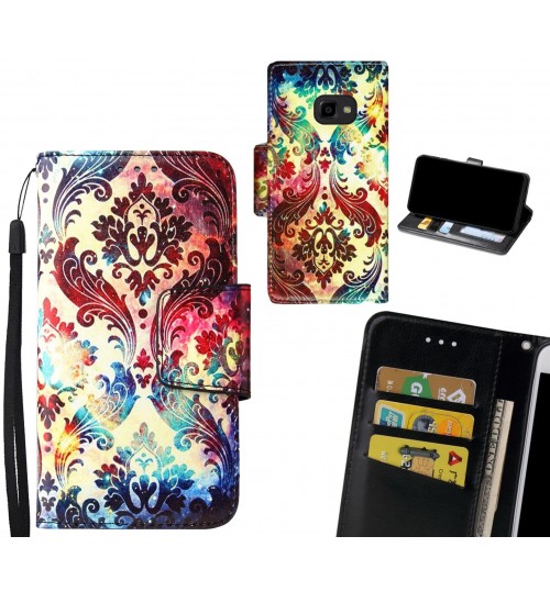 Galaxy Xcover 4 Case wallet fine leather case printed