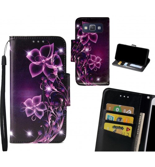 Galaxy A5 Case wallet fine leather case printed