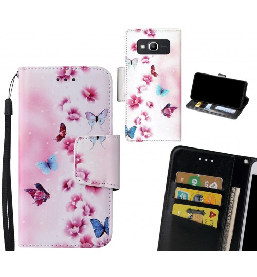 Galaxy J2 Prime Case wallet fine leather case printed